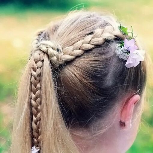 Красивые прически заплетенные для девочек Идеи для детских причесок Kids hairstyles, Hair styles, Hair
