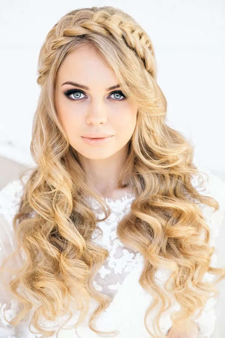 Красивые прически завитые 12 Pretty Braided Crown Hairstyle Tutorials and Ideas - Pretty Designs Braided c