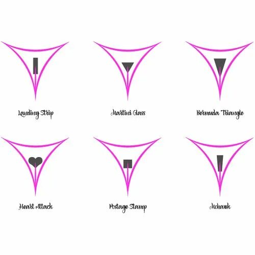 Красивые прически женских писей фото Create an amazing go-to graphic for all bikini wax styles! Illustration or graph