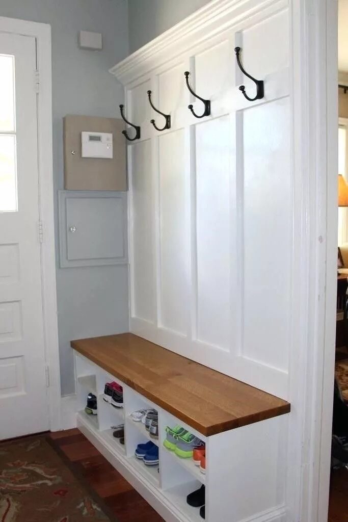 Красивые прихожие своими руками фото The Best 30 DIY Entryway Bench Projects to Get Rid of All The Front Door Clutter