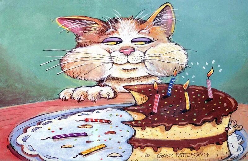 Красивые прикольные картинки с днем Cute cats, Fluffy cat, Cat background