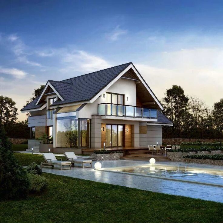 Красивые проекты коттеджей фото Dream house Haus, Modernes haus, Haus pläne