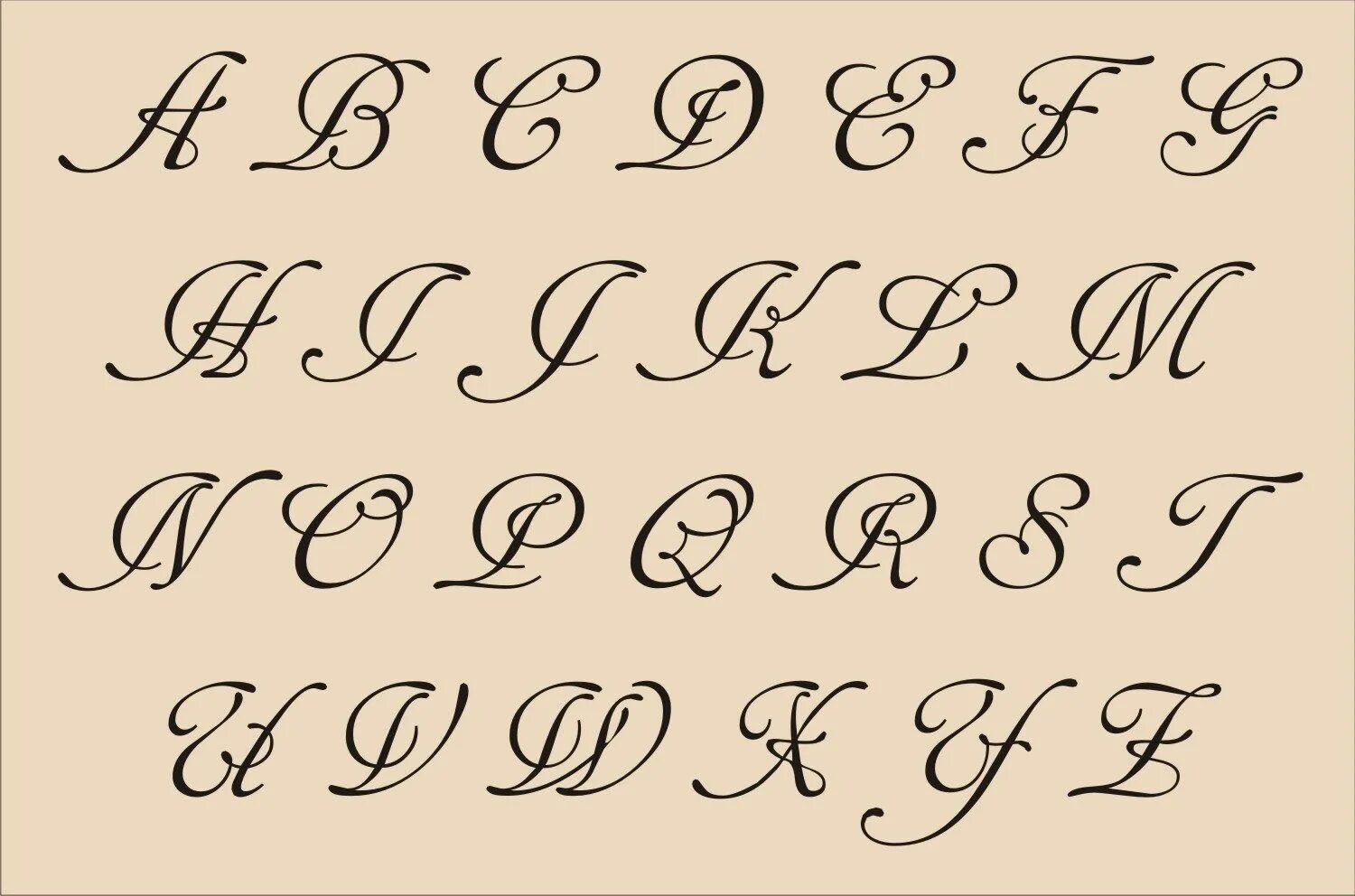 Красивые прописные буквы для оформления Fancy Alphabet Letter Stencil Cursive letters fancy, Lettering alphabet, Fancy c