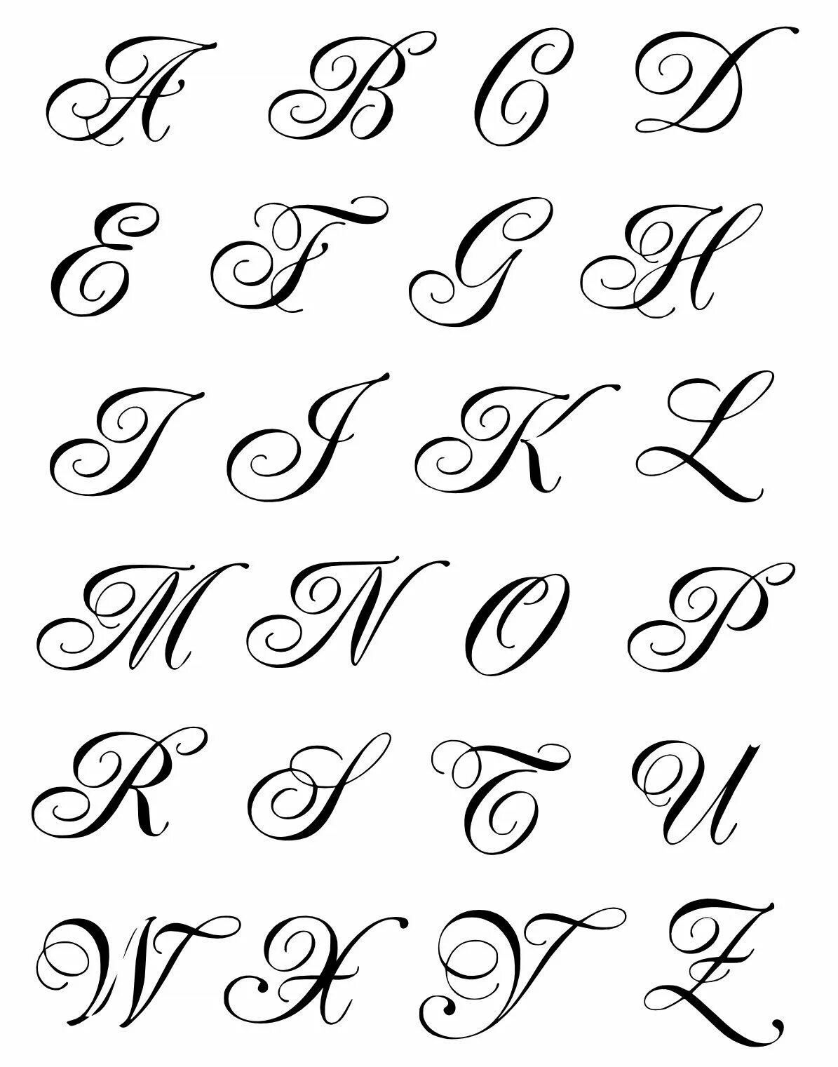 Красивые прописные буквы для оформления Kup teraz na Allegro.pl za 18 zł - naklejki INICJAŁY litery 3cm 6cm 8cm lub 12cm
