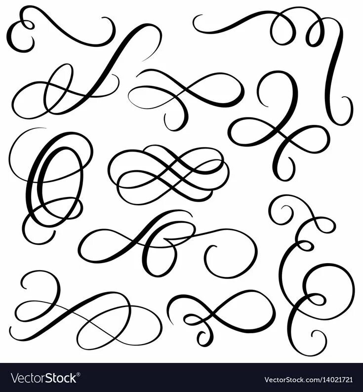 Красивые прописные буквы для оформления с завитками Pin en Fonts for pottery