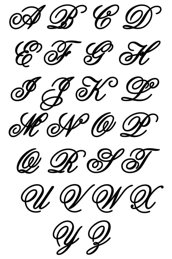 Красивые прописные буквы русского алфавита для оформления Image result for colonial cursive alphabet Lettering alphabet, Lettering design,