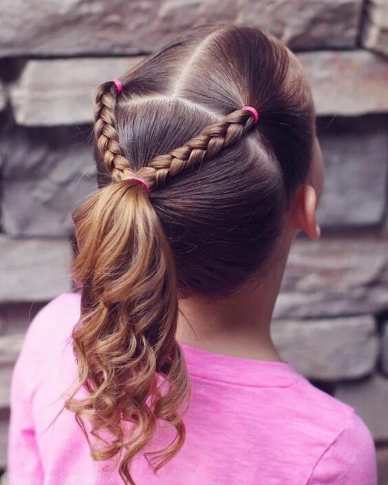 Красивые простые детские прически Egyszerű hajfonat kislányoknak - Gyerek Femina Kids braided hairstyles, Girls ha