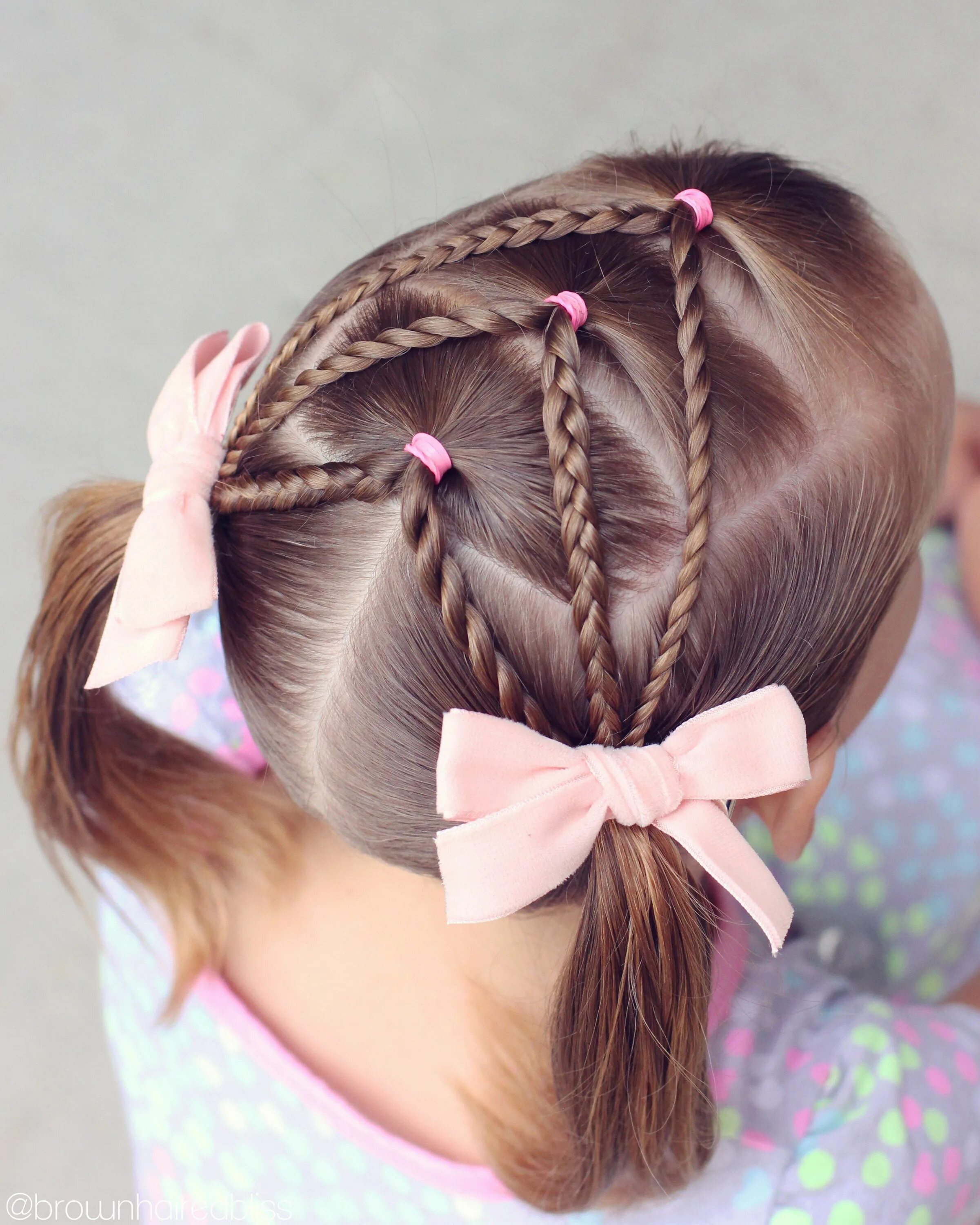 Красивые простые детские прически no title) #braids Детские прически, Прически, Средства для укладки волос