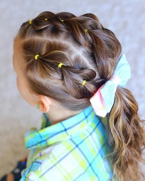 Красивые простые детские прически Hairstyles for girls in kindergarten @mampik #пикалёво 2023 МАМОЧКИ Пикалёво Бок