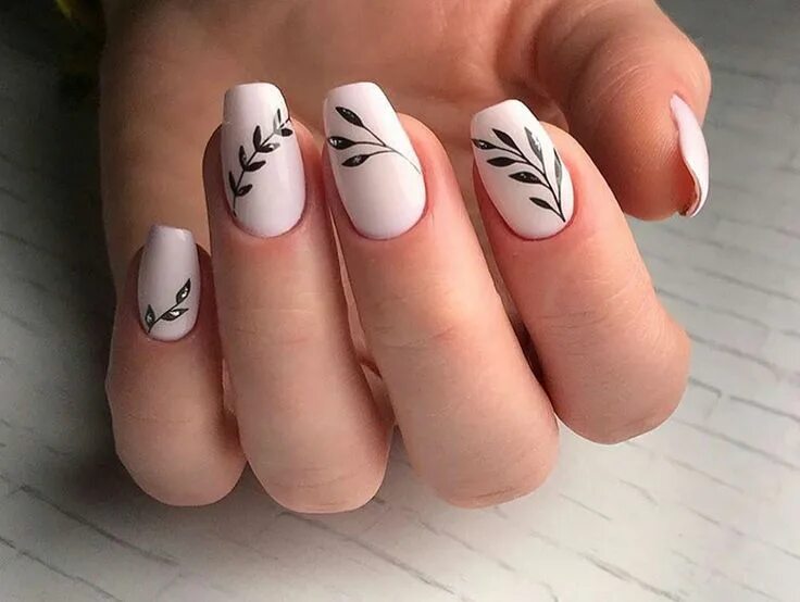 Красивые простые ногти маникюр Pin by Rosa Barboza on ♡ ❤ ️Uñas ♡ ❤ Nail drawing, Nail art diy, Trendy nail art