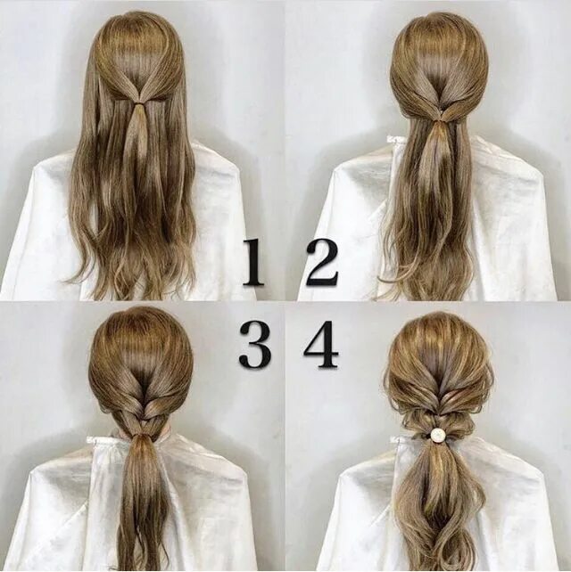 Красивые простые прически Pin on Hair Wedding hairstyles tutorial, Hair tutorial, Simple bridal hairstyle