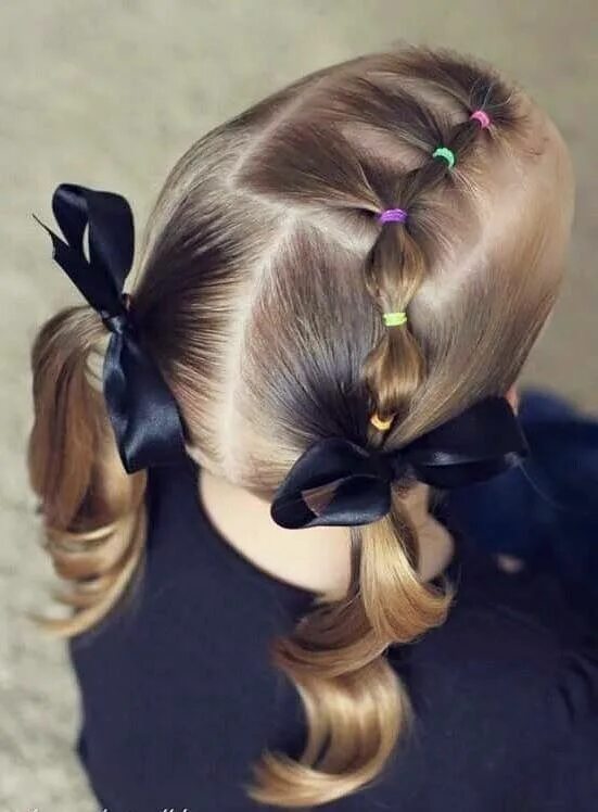 Красивые простые прически детям Pin en Peinados