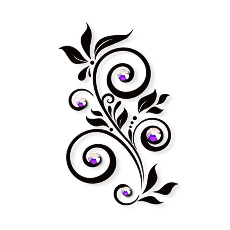 Красивые простые узоры фото Tattoo Tribal Flower - ClipArt Best