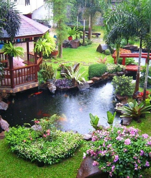 Красивые пруды на участке фото Вдохновляющие примеры искусственных водоёмов, которые превратят загородный участ