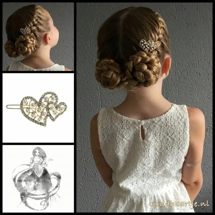 Красивые пучки для девочек прическа Trensas Flower girl hairstyles, Baby girl hair, Girl hairstyles