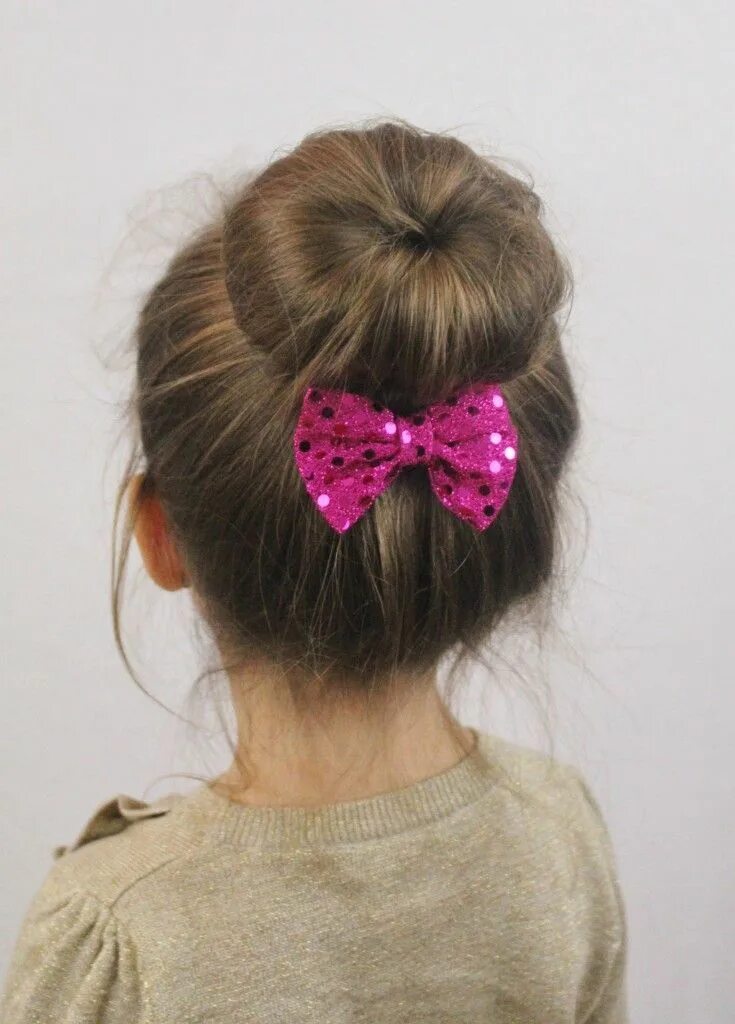 Красивые пучки для девочек прическа Pin on children's hairstyles