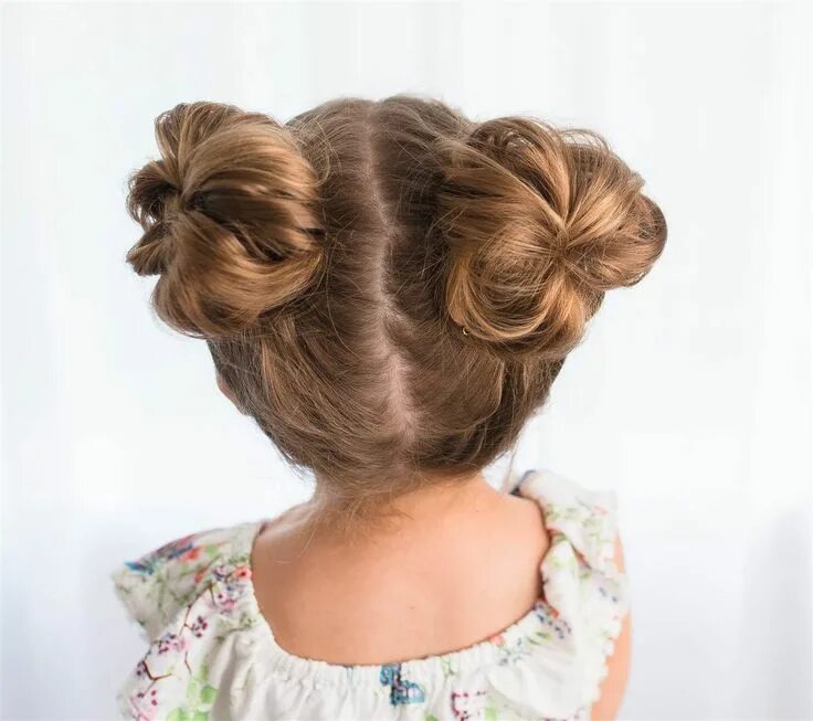 Красивые пучки для девочек прическа 5 easy back-to school hairstyles for girls Hair styles, Cute simple hairstyles, 