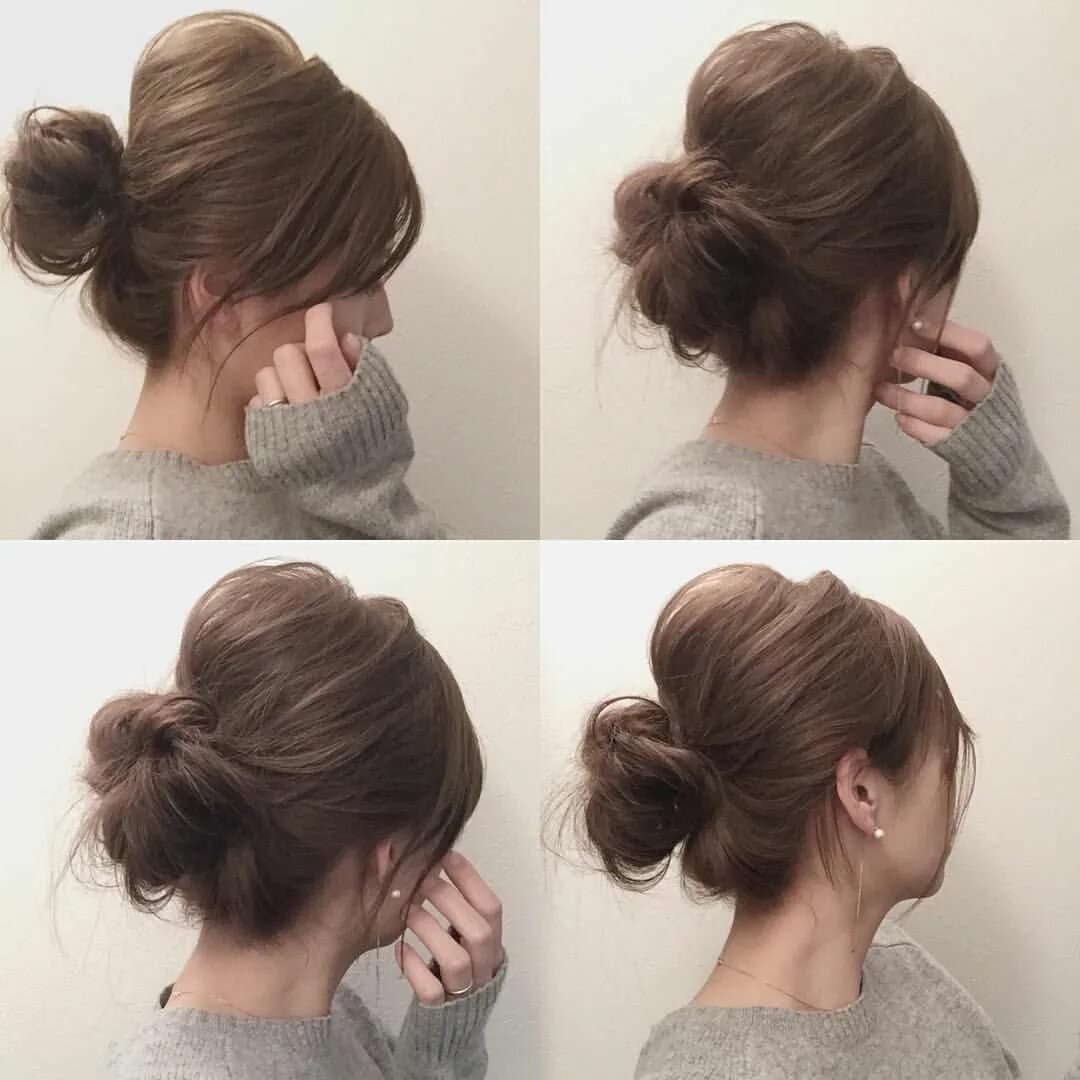 Красивые пучки на средние волосы фото い い ね.1,175 件.コ メ ン ト 87 件 - S A Y A K A さ ん(@sayaka sea)の Instagram ア カ ウ ン