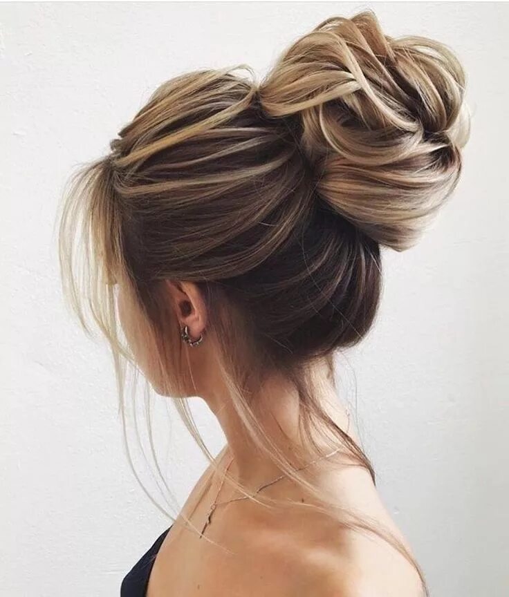 Красивые пучки на средние волосы фото 32 Half Up Half Down Updos for any Special Occasion Wedding hairstyles, Long hai