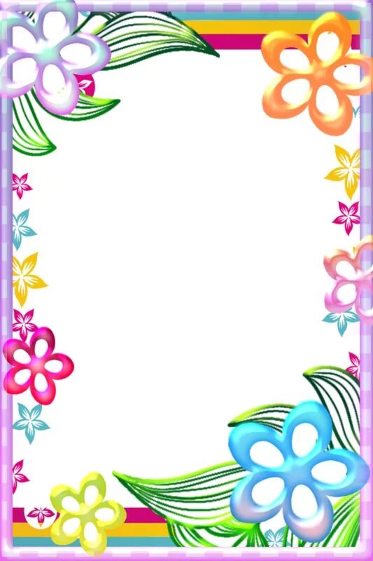 Красивые рамки для доу для оформления Floral border design, Colorful borders design, Clip art borders