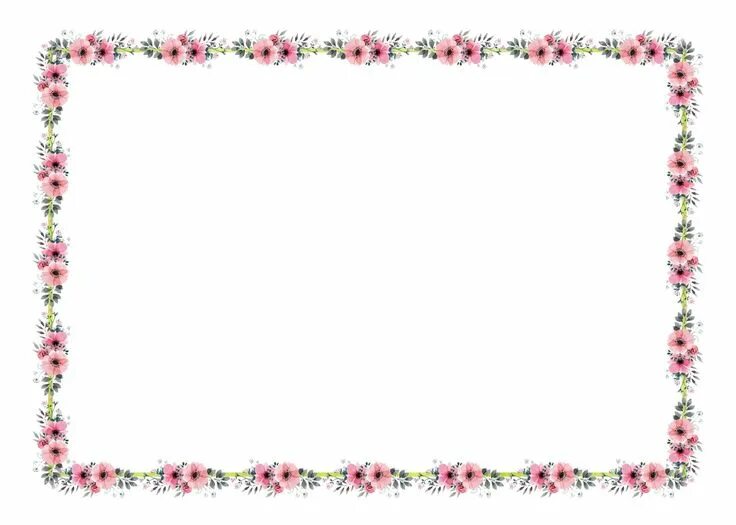 Красивые рамки для оформления Floral Watercolor Invitation Frame Watercolor invitations, Invitation frames, Fl
