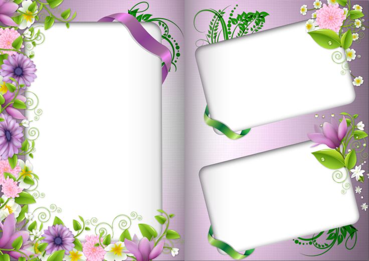 Красивые рамки для оформления фотографий Image du Blog zezete2.centerblog.net Flower picture frames, Picture frame decor,
