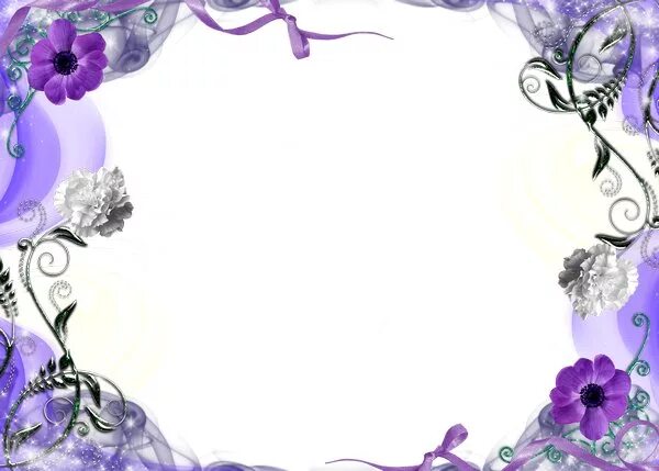 Красивые рамки для оформления фотографий бесплатно Photo frame for Photoshop - Flower Fier
