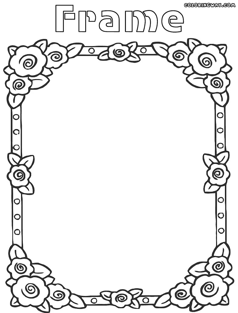 Красивые рамки для оформления шаблоны dT8xxRjAc.gif (760 × 1000) Picture frame template, Bunny coloring pages, Picture
