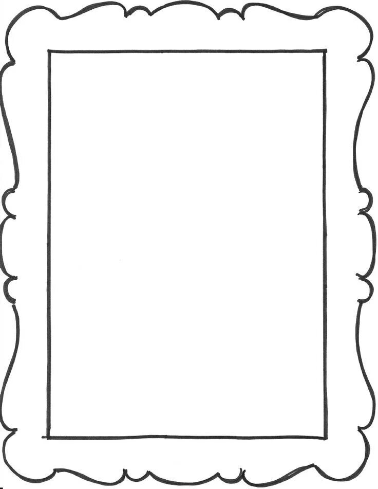 Красивые рамки для оформления шаблоны Portrait Frame Template Picture frame template, Printable frames, Frame template