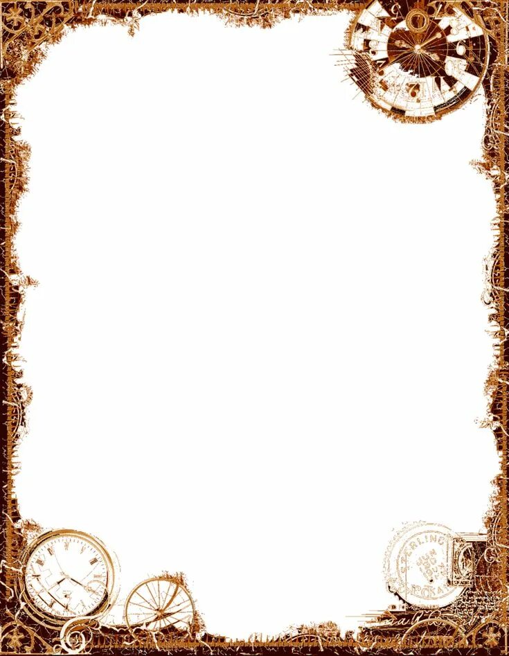 Красивые рамки для оформления текста мужские Bdr PostalSteampunk Ochre PNG Frame clipart, Gold frame, Clip art