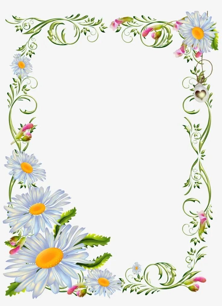 Красивые рамки для оформления текста word 0 Bd62d 67b3560f Orig (3543 × 4724) 73A in 2022 Flower border clipart, Floral bo