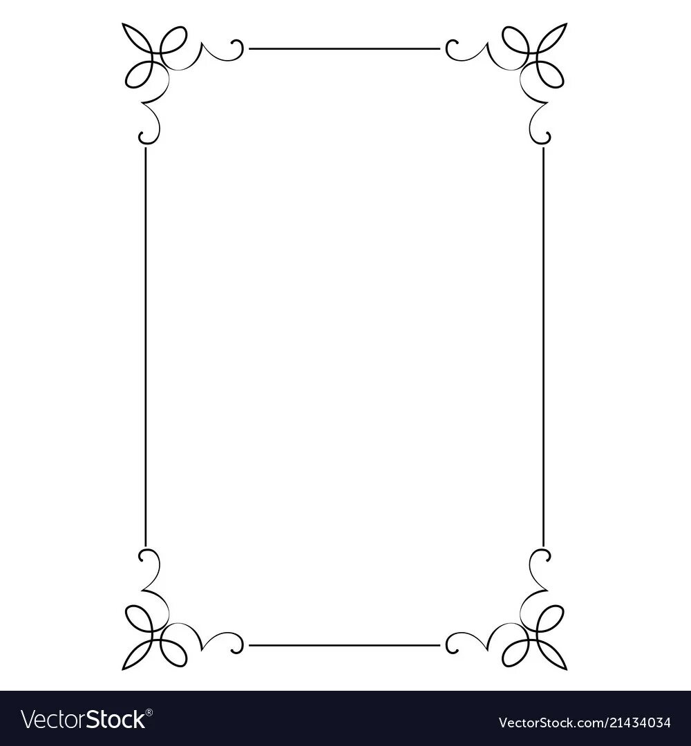 Красивые рамки для оформления текста word Decorative vertical frame with curls Royalty Free Vector