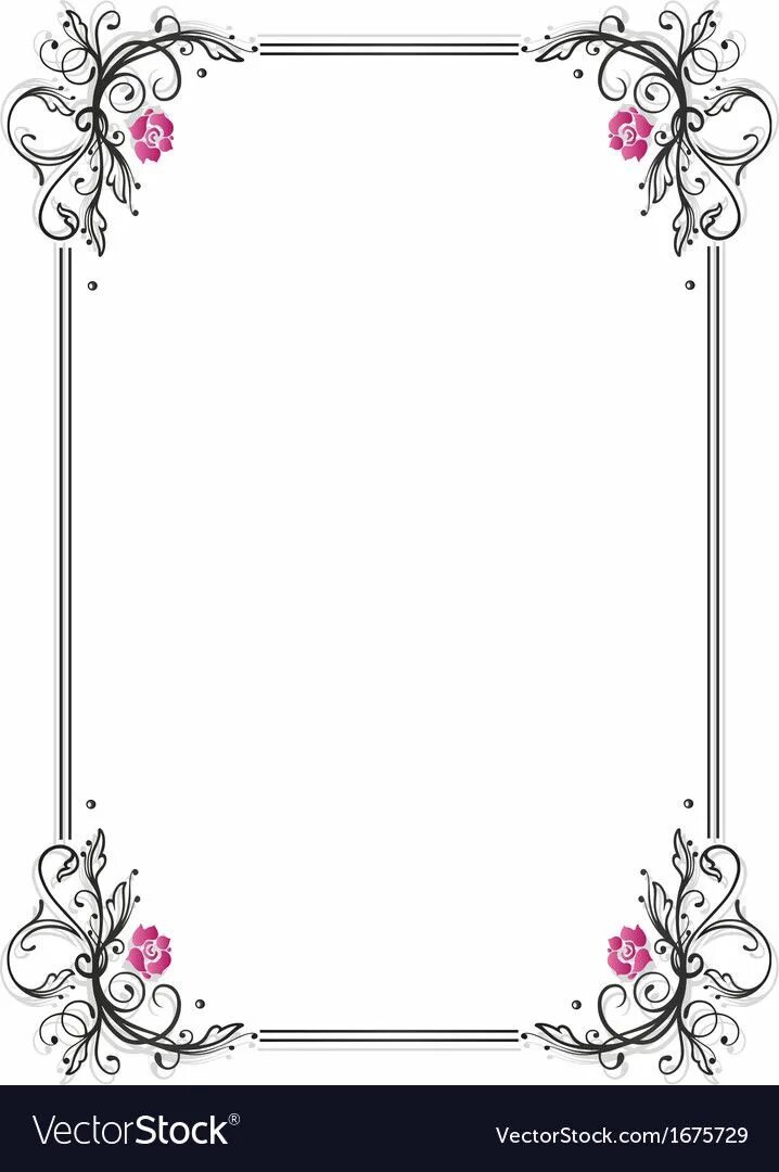 Красивые рамки оформления word Vintage Frame Vector Images (over 720,000) Vintage frames vector, Flower backgro