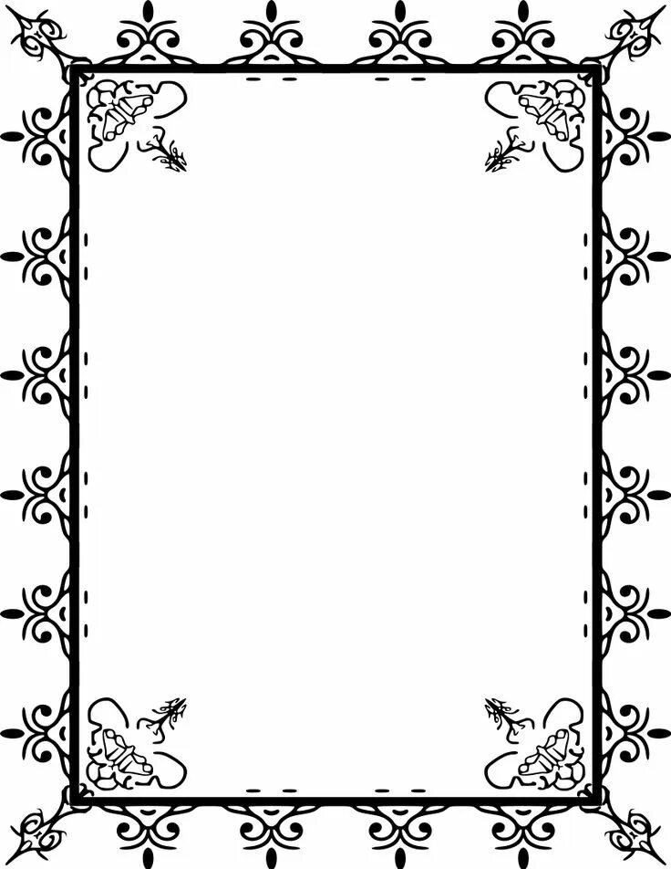 Красивые рамки оформления word Border Designs Clip Art Free - Clipart library Clip art frames borders, Clip art