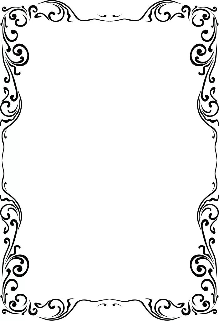 Красивые рамочки для оформления Рамка МАНГА PNG - AVATAN PLUS Frame border design, Page borders design, Clip art