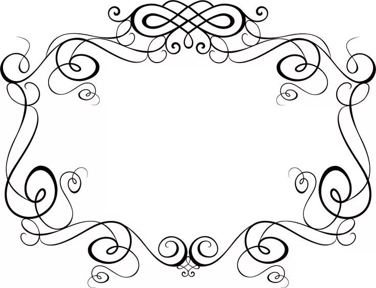 Красивые рамочки для оформления текста Clip art frames borders, Free printable clip art, Frame border design