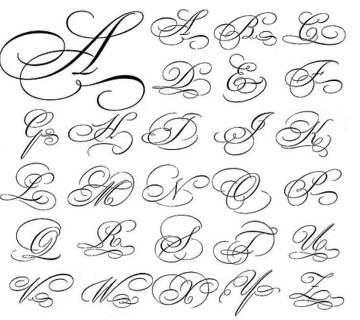 Красивые расписные буквы русского алфавита для оформления One Monogrammed Handkerchief as a Groomsmen Gifts, Boyfriend Gifts or Anniversar
