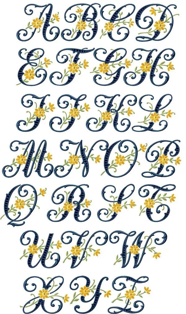 Красивые расписные буквы русского алфавита для оформления Floral Cutwork Alphabet Embroidery fonts, Sewing embroidery designs, Paper embro