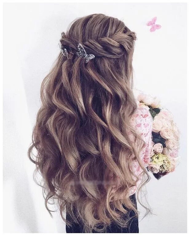 Красивые распущенные прически Lange Hochzeitsfrisuren 2019 Long bob hairstyles, Wedding hairstyles for long ha