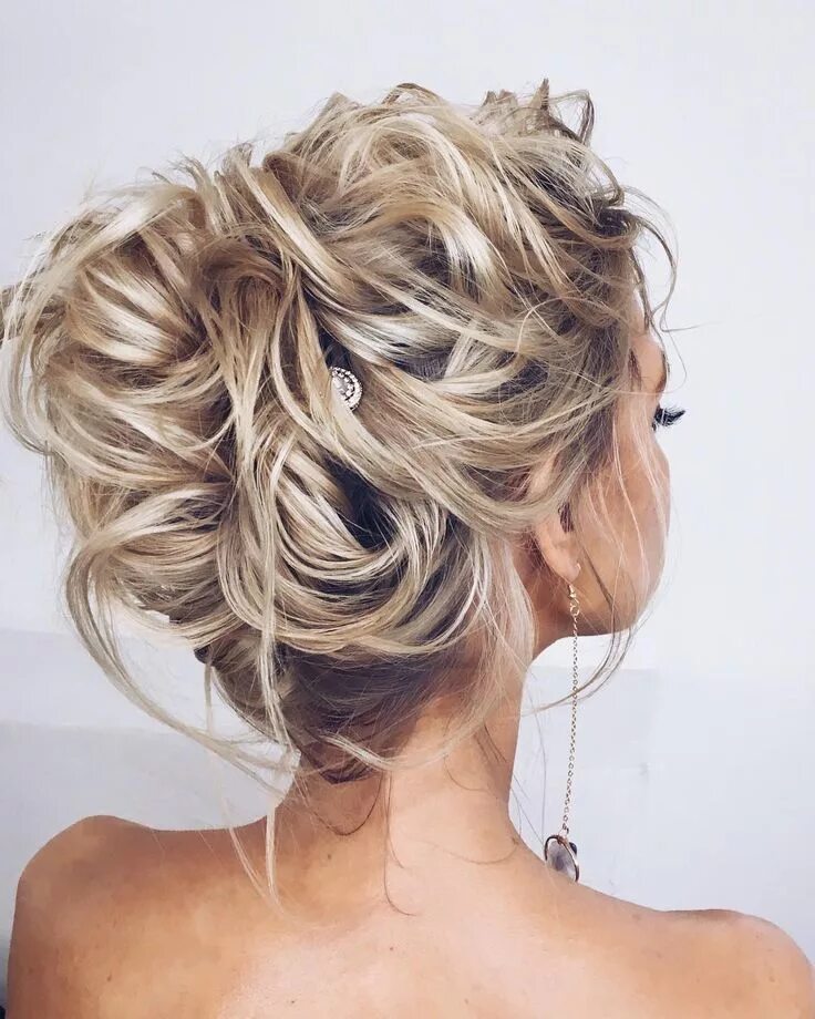 Красивые растрепанные прически wedding updo hairstyle ,updo wedding hairstyles ,chignon , messy updo hairstyles