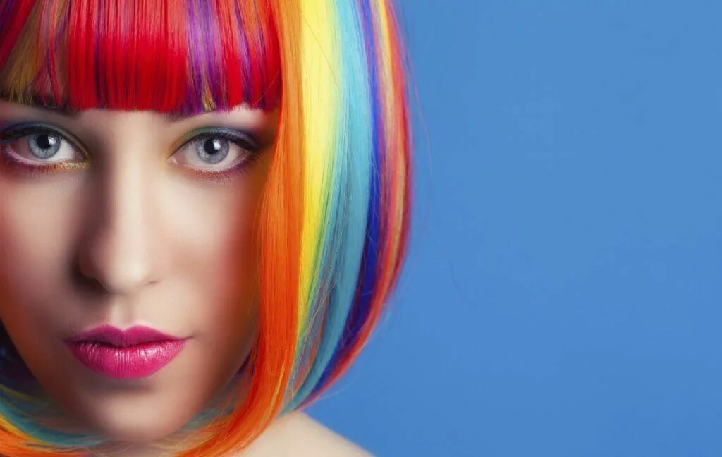 Красивые разноцветные прически Pin on Capelli