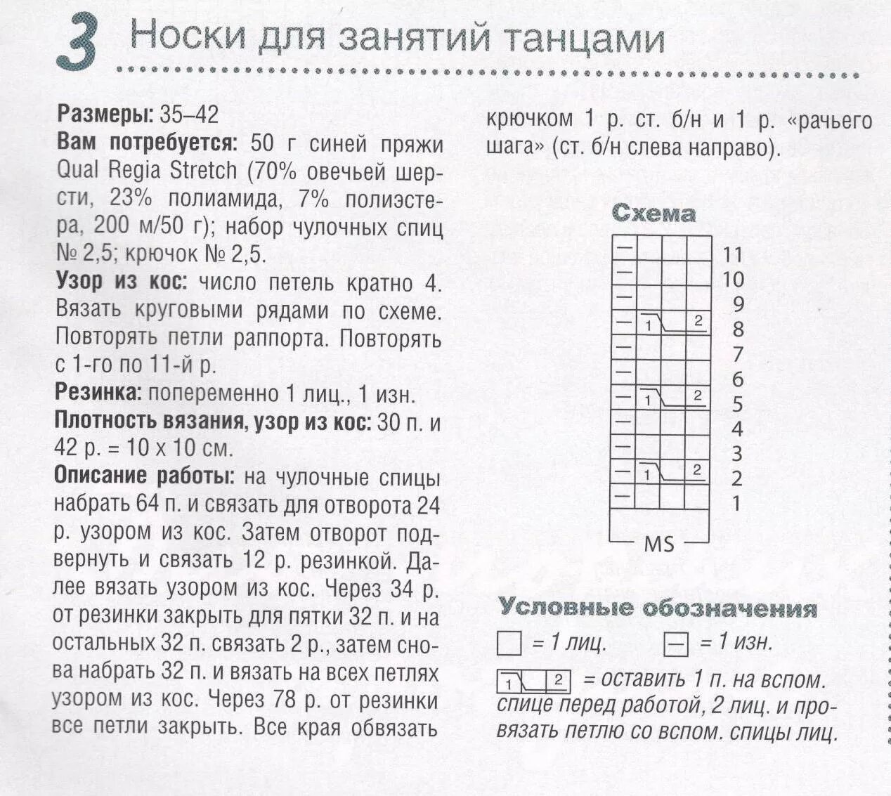Красивые резинки для носков спицами со схемами Вязание носков
