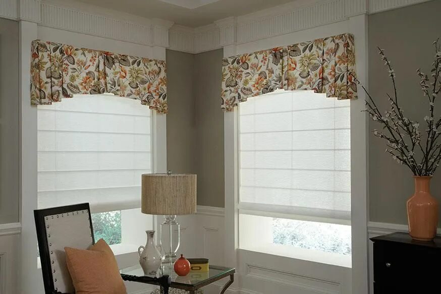 Красивые римские шторы фото Roller Roman Shades - Designer Shades Lafayette Interior Fashions Custom window 