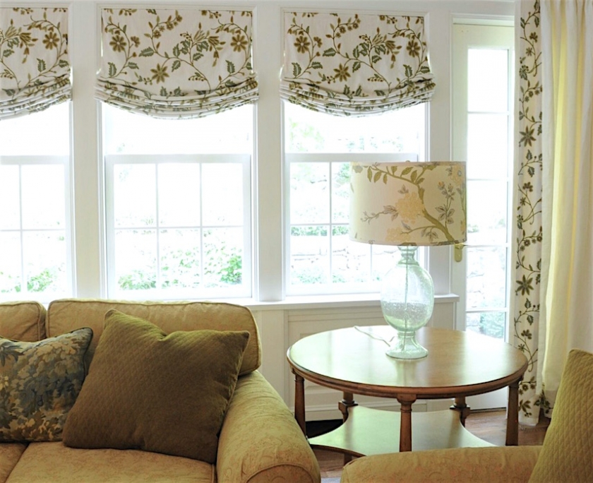 Красивые римские шторы в интерьере гостиной фото Roman Shades Weren't Built in a Day