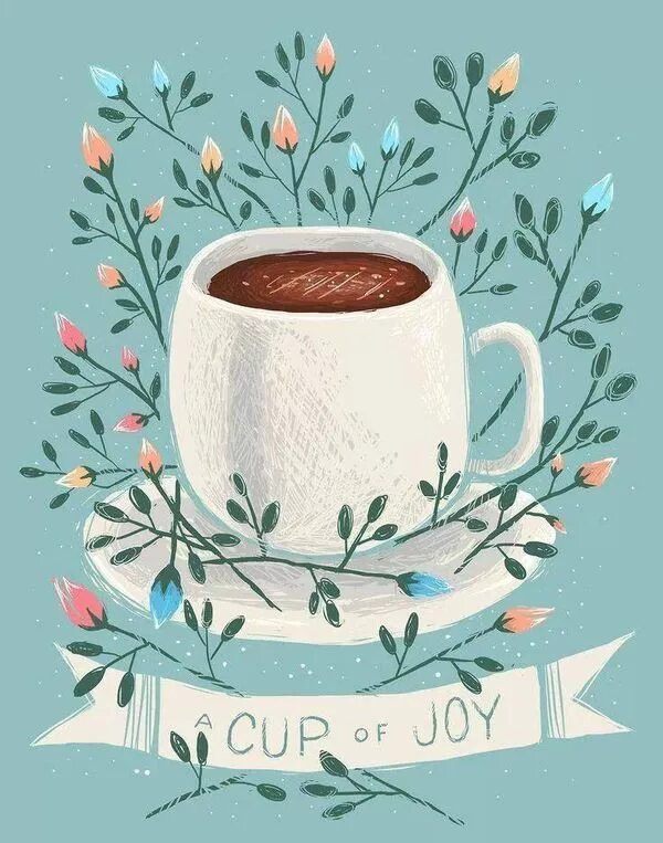 Красивые рисованные картинки с добрым утром Coffee illustration, Tea art, Illustration