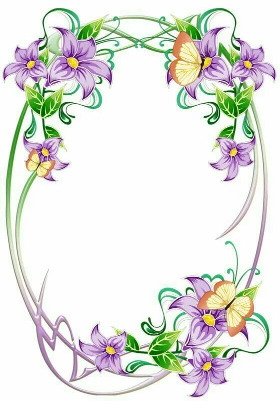 Красивые рисунки для оформления Pin by Ryhn on Dekupaj Desenleri Flower frame, Floral border design, Ornament fr