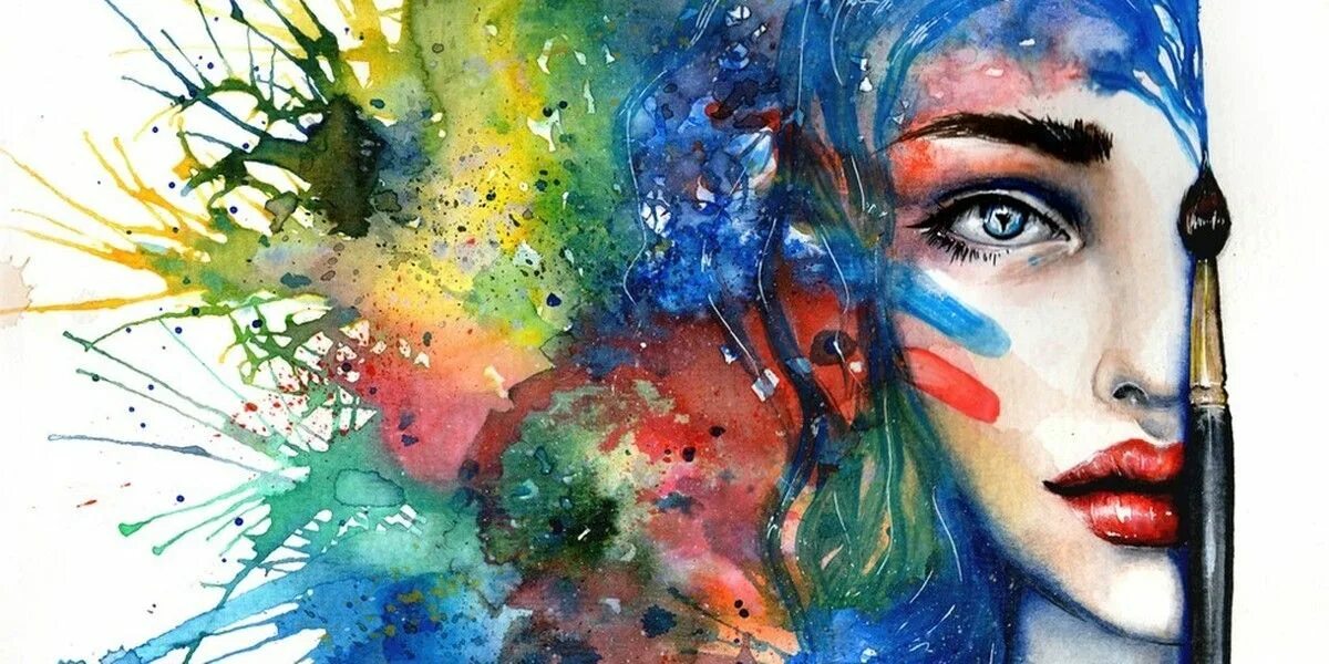 Красивые рисунки красками фото Cet ancien test tibétain peut révéler votre vraie nature Portraits aquarelle, Po