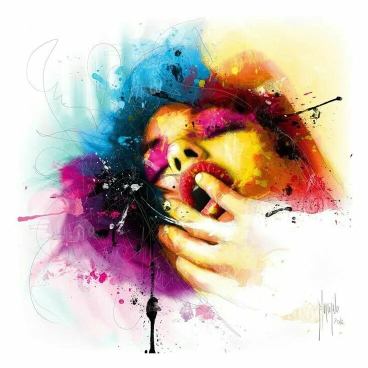 Красивые рисунки красками фото Épinglé sur Complètement fan de Patrice MURCIANO