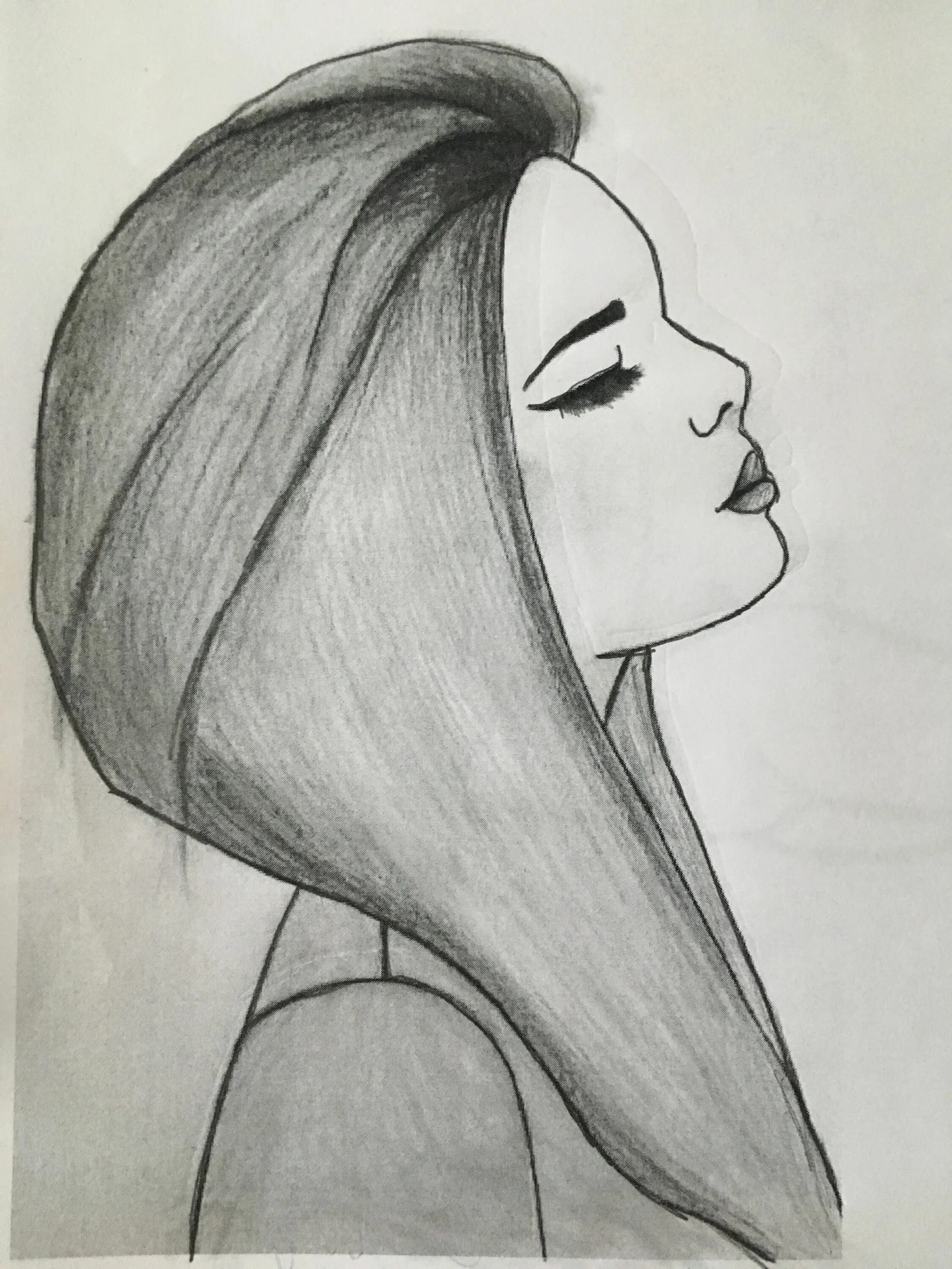 Красивые рисунки простые фото Vacker kvinna in 2020 Drawing people, Easy people drawings, Easy drawings