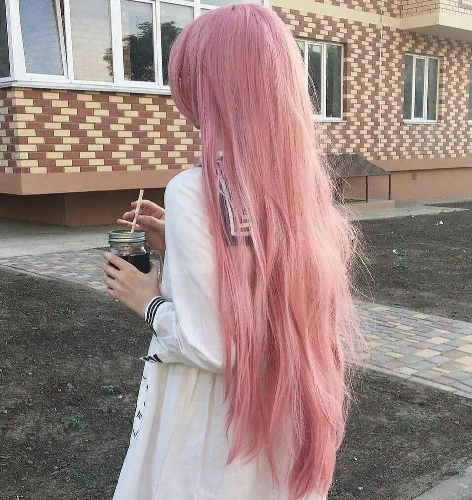Красивые розовые волосы фото Pin em hair Cores de cabelo, Ideias de cabelo, Cabelo
